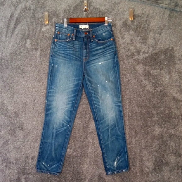 Madewell Classic Straught Jeans In Croston Wash Old School Womens 26 - Picture 2 of 13